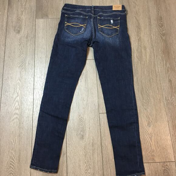 Abercrombie & Fitch NY 6R W28 L31 AF Super skinny Blue JEans - Picture 2 of 7